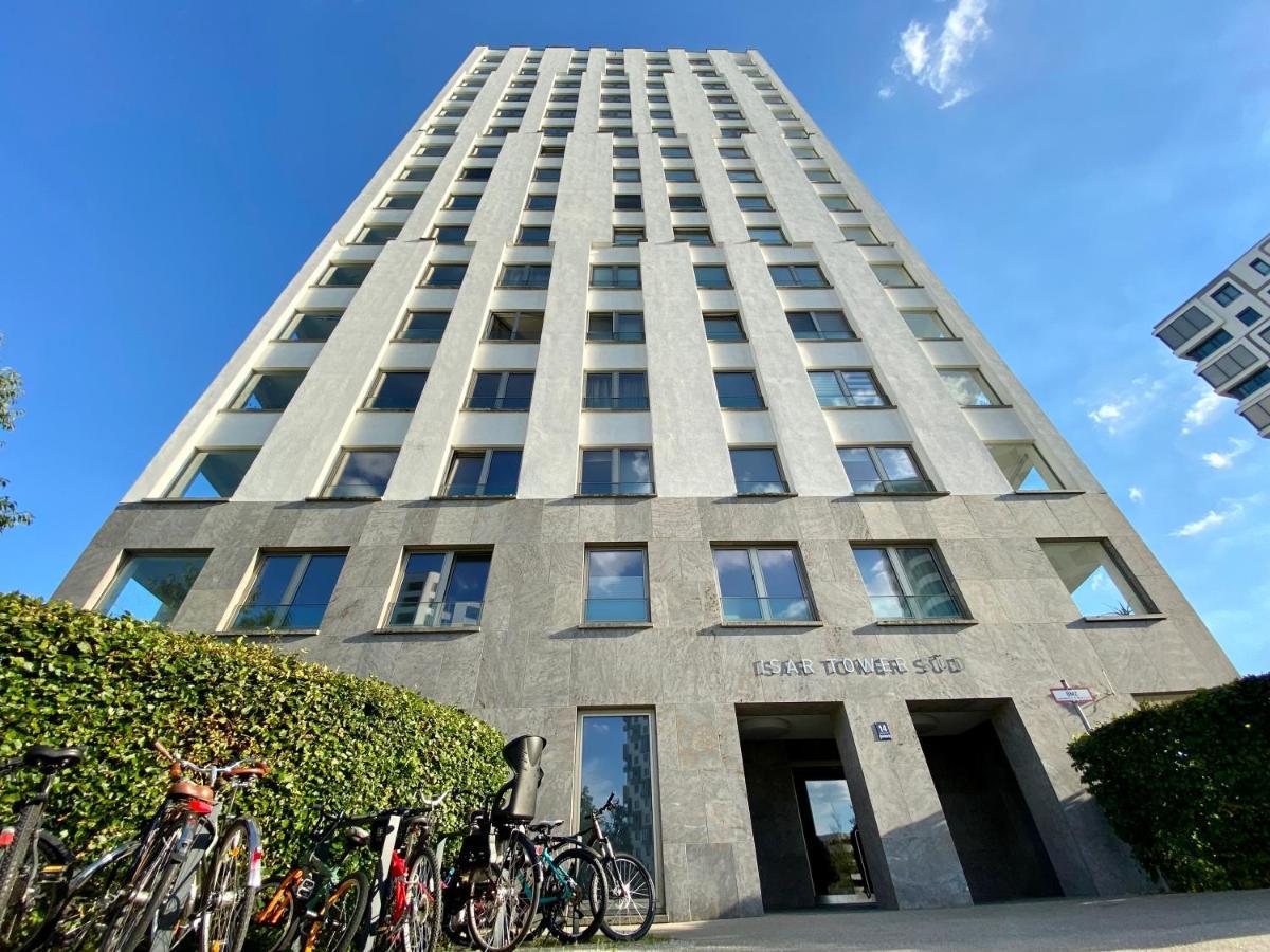 Alpen-Panorama Suite - Einzigartige Privatsuite Hoch Ueber Muenchen, 12Tes Og, Alpenblick, Loggia, Whirlpool, 15 Minuten Zum Zentrum, Ruhe Und Erholung In Der Stadt Muenchen Fuer Privat Und Geschaeftlich Reisende Exterior photo